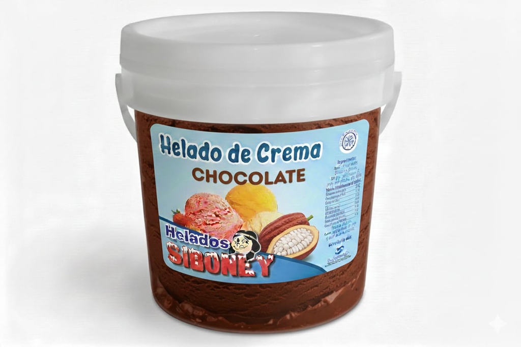 Helado de Crema sabor Chocolate cubo de 4L