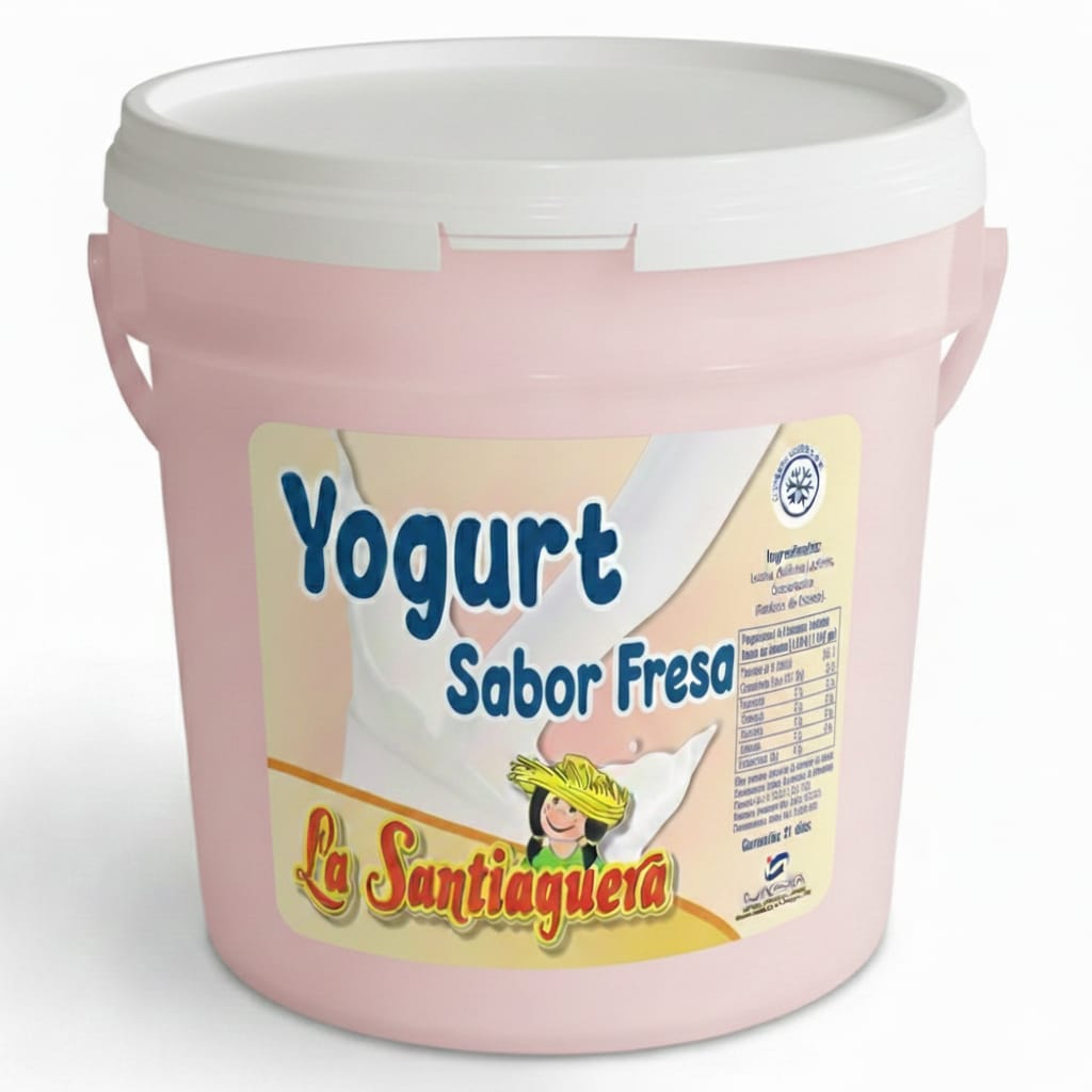 Yogurt batido saborizado Fresa cubo de 4L