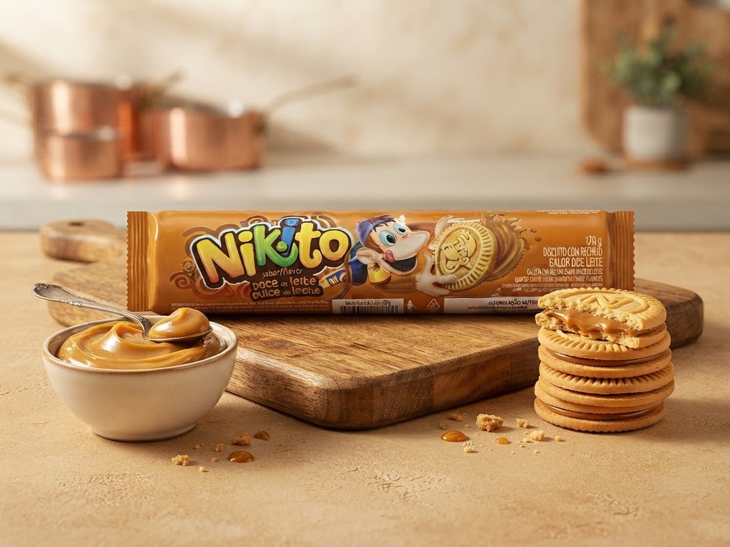 Galletas Nikio sabor dulce de leche 120g