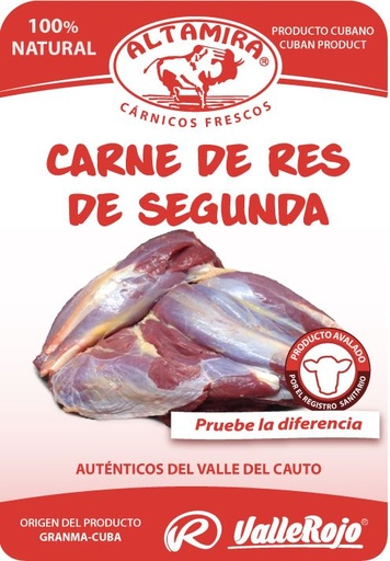 Carne de Res de segunda paquete 0.8 - 1Kg 